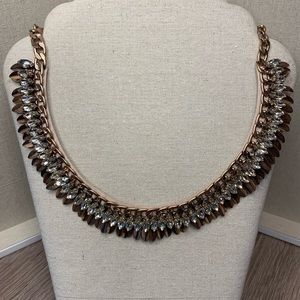 Crystal Pegasus Necklace - Rose Gold